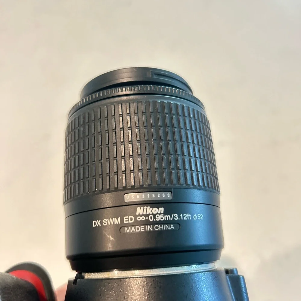 Nikon D3100 DSLR Camera with 55-200mm lens